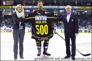 500 DEL Scorerpunkte - Glückwunsch an Herberts Vasiljevs.