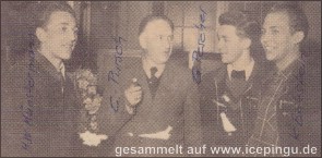 H.W. Münstermann, C. Pursch, G. Pescher und U. Eckstein im Gespräch.
