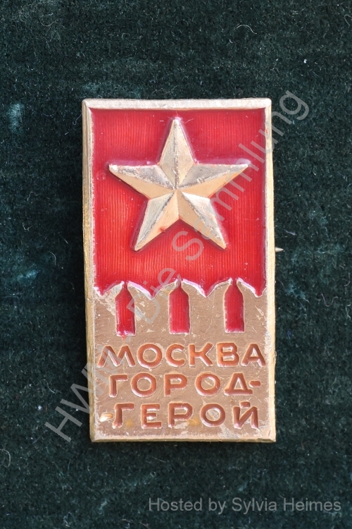 CCCP / UdSSR Moskau Anstecker eckig