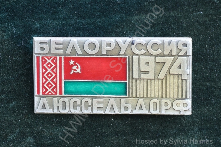 BCCP / Weissrussland - Düsseldorf - 1974 Anstecker