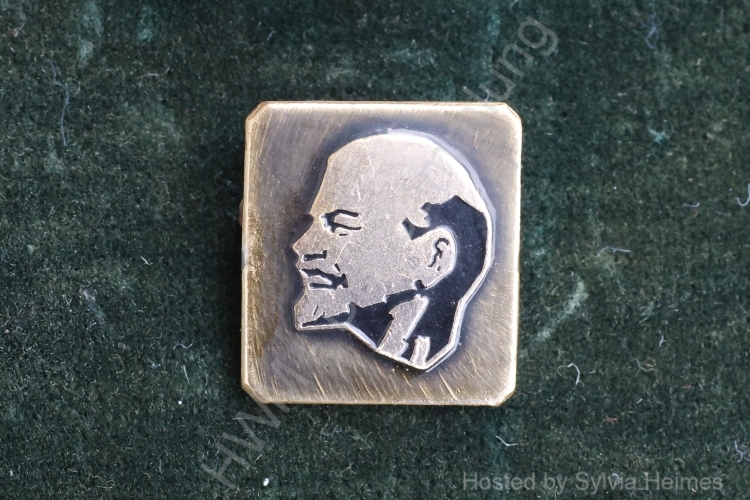 CCCP / UdSSR Lenin Anstecker eckig
