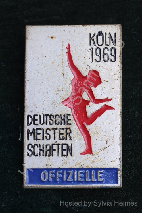 Offizielle Deutsche Meisterschaften Köln 1969 Anstecker