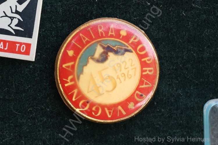 Tatra Poprad Vagonka Anstecknadel - 45 1922 1967