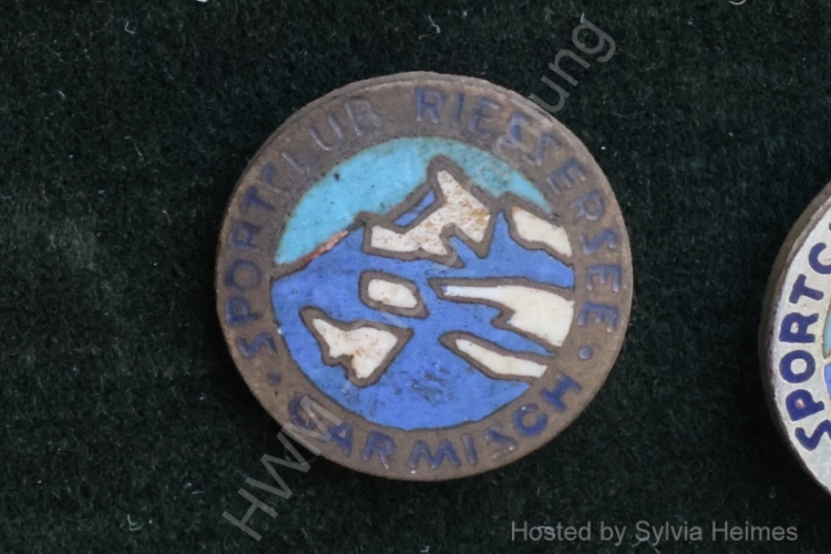 Sportclub Riessersee Garmisch dunkler Anstecknadel