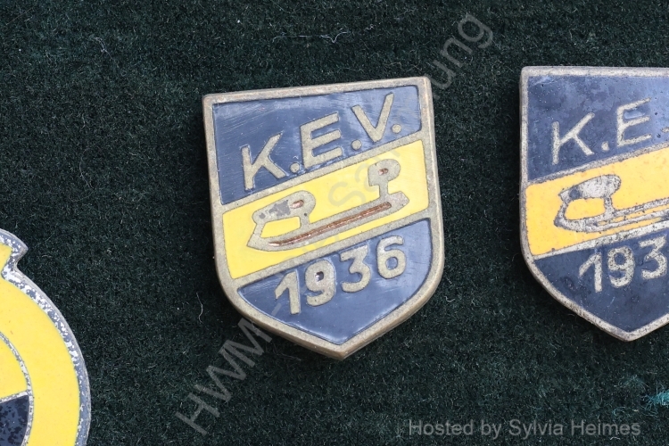 KEV 1936 Wappen erhoben Anstecknadel 