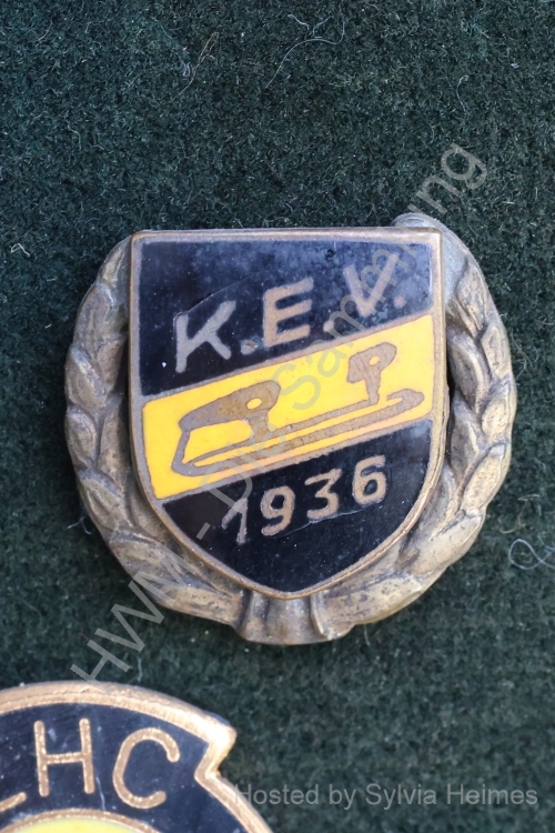 KEV 1936 Wappen flache Lorbeeren Anstecknadel