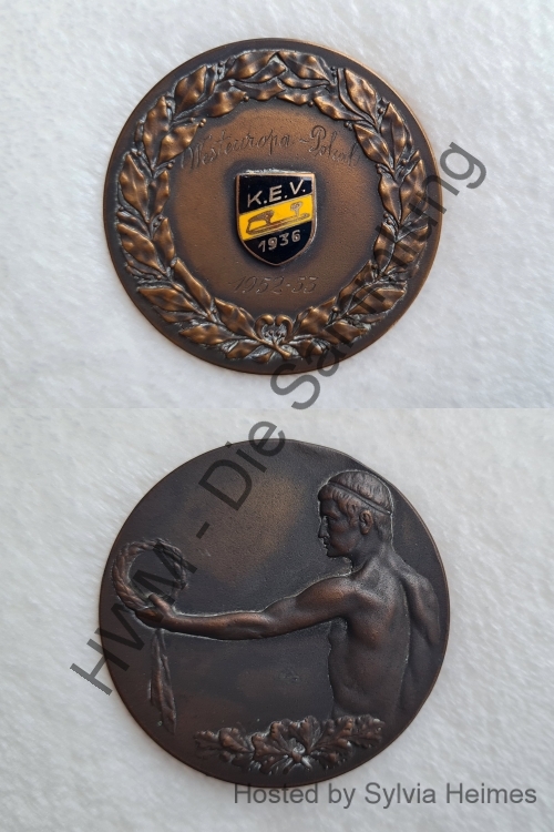 Westeuropa-Pokal 1952-53 mit KEV 1936 Wappen Gedenkmünze
