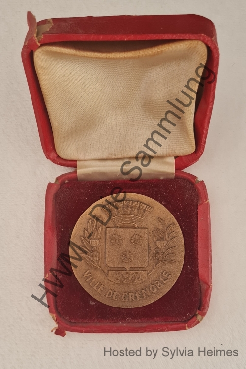 Ville de Grenoble Gedenkmünze mit Hülle