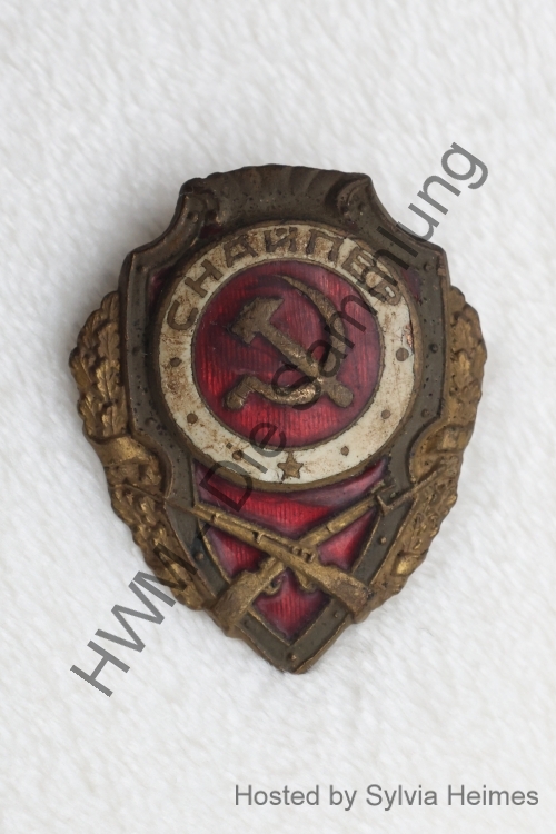 CCCP / UdSSR Bestenzeichen Scharfschütze Anstecker