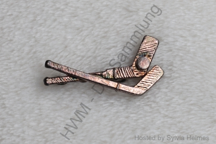 gekreuzte Schläger Anstecker