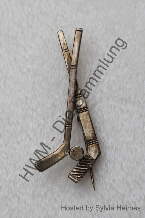 gekreuzte Schläger Anstecknadel