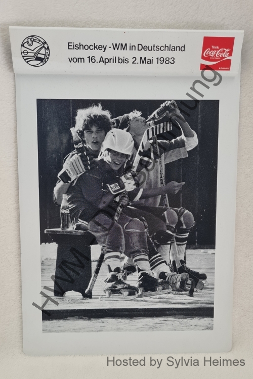 Eishockey-WM in Deutschland vom 16. April bis 2.Mai 1983 Klemmbrett
