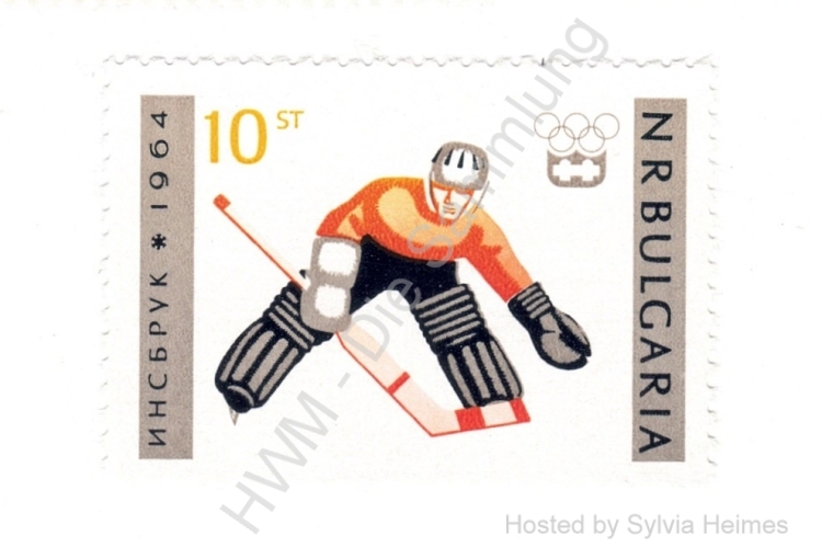 Briefmarke Bulgarien Olympische Winterspiele Innsbruck 1964 Wert Wert 10 ST