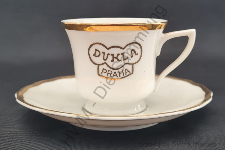 Dukla Praha kleine Tasse mit Untersetzer