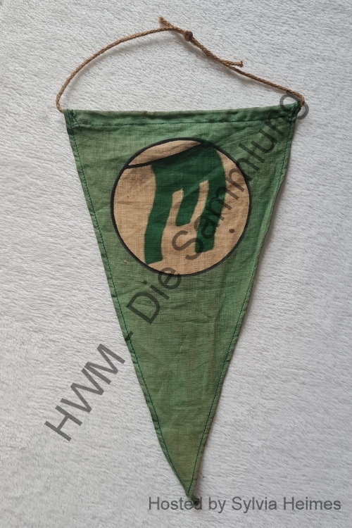 weiß-grüner Wimpel