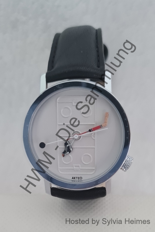 Akteo Armbanduhr Spielfeld Schlittschuh Puck Schläger