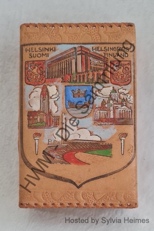 Helsinki Suomi Helsingfors Finland Streichhölzer Dose