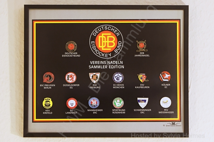 Vereins Nadeln Sammler Edition DEB im Rahmen