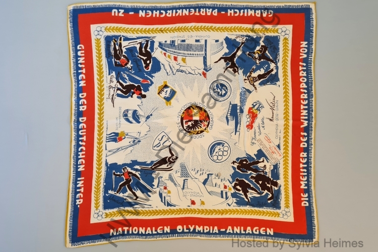 Seidentuch Die Meister des Wintersports 