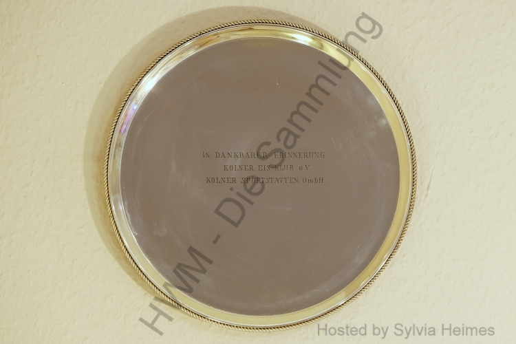 In Dankbarer Erinnerung KEK Kölner Sportstätten Teller