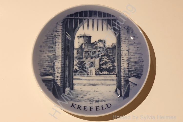Krefeld Burg Linn 1979/3  Schmuckteller 