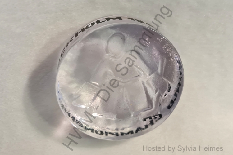 World Champion Ship Stockholm 1969 Glas-Puck