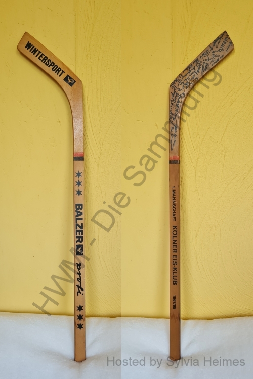 KEK 1. Mannschaft 1967/68 Deko-Schläger ( Balzer Profi Wintersport )