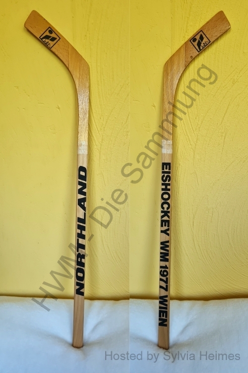 Eishockey WM 1977 Wien Deko-Schläger