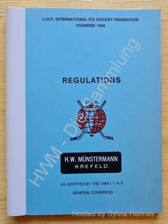 IIHF Regulations englisch / deutsch
