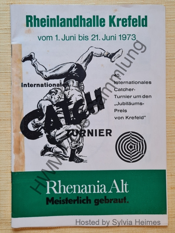 Internationales Catch Turnier RLH Krefeld 01.Juni-21.Juni 1973
