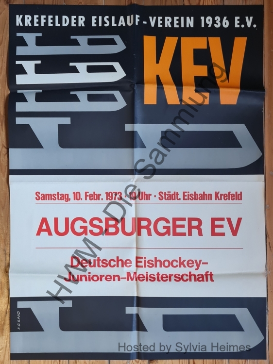 KEV - Augsburger EV Deutsche Eishockey-Junioren-Meisterschaft 10. Februar 1973