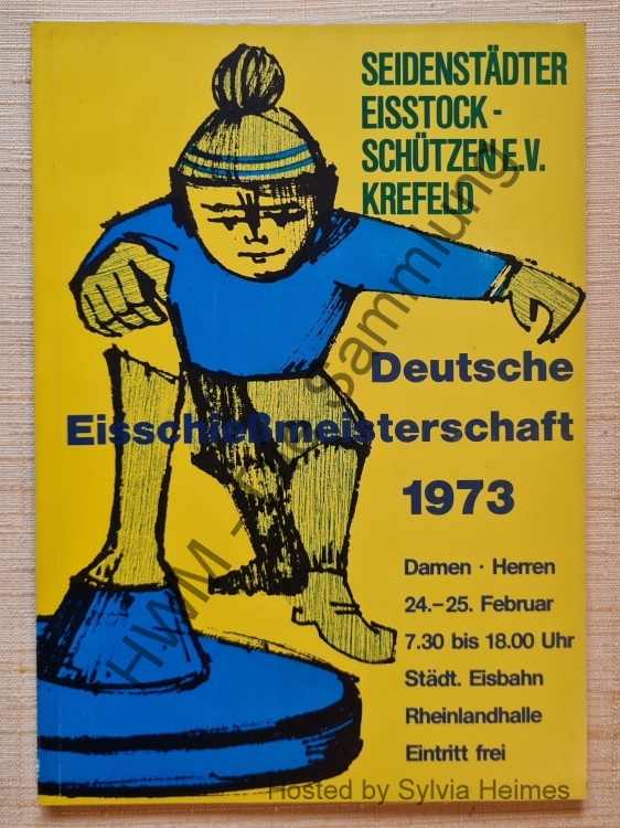 Seidenstädter Eisstock-Schützen e.V. Krefeld - Deutsches Eisschießmeisterschaft 24.02.-25.02.1973