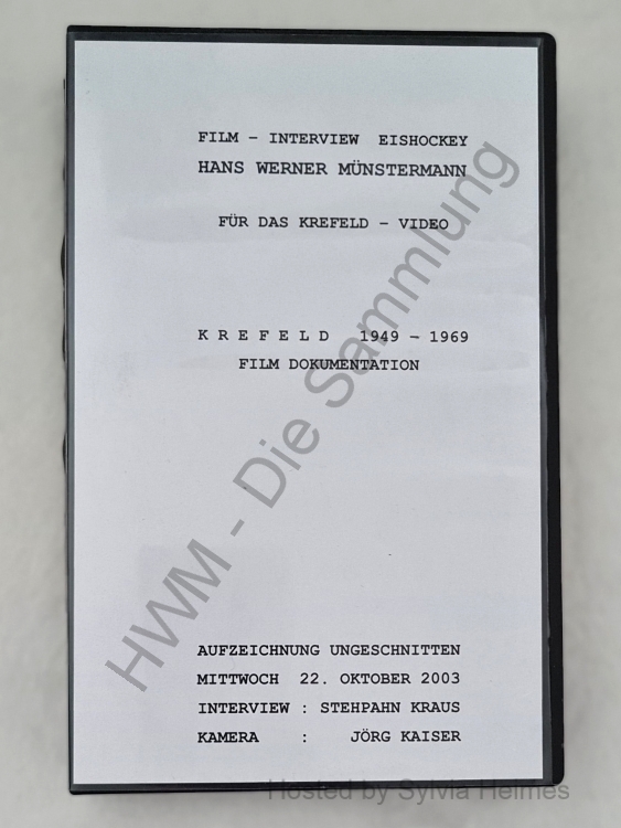 Film Interview für das Krefeld Video Krefeld 1948-1969 Film Dokumentation