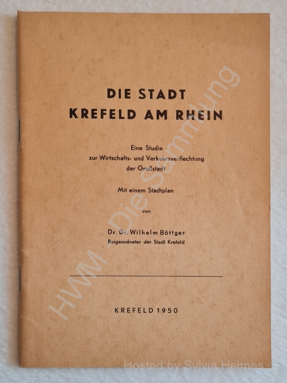 Die Stadt Krefeld am Rhein