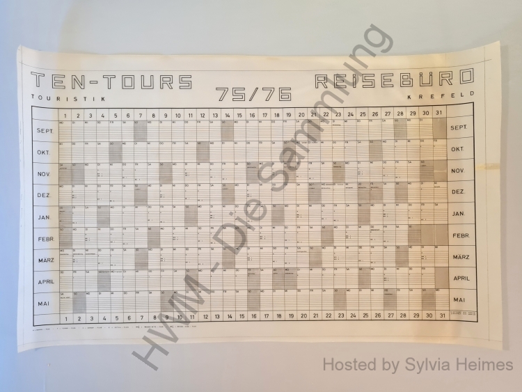 Ten-Tours Reisebüro 75/76 Poster