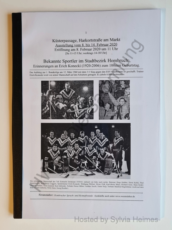 Erinnerungen an Erich Konecki ( 1920-2006 ) zum 100sten Geburtstag