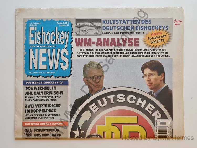Eishockey News 21. Juli 2009