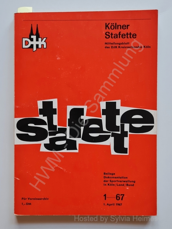 Kölner Stafette 1-67 1. April 1967
