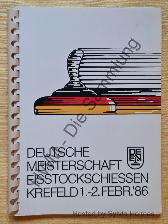 Deutsche Meisterschaft Eisstockschiessen Krefeld 01.02.-02.02.1986