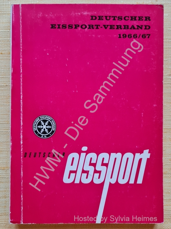 Deutscher Eissport Verband Jahrbuch 1966/67 / Deutscher Eissport
