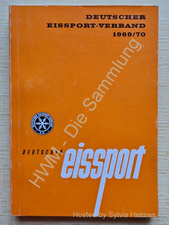 Deutscher Eissport Verband Jahrbuch 1969/70 / Deutscher Eissport