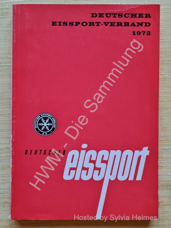 Deutscher Eissport Verband Jahrbuch 1972 / Deutscher Eissport