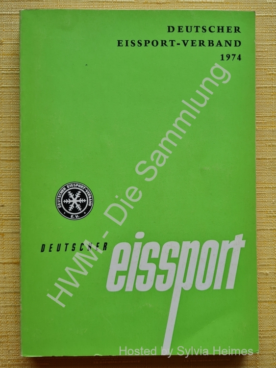 Deutscher Eissport Verband Jahrbuch 1974 / Deutscher Eissport
