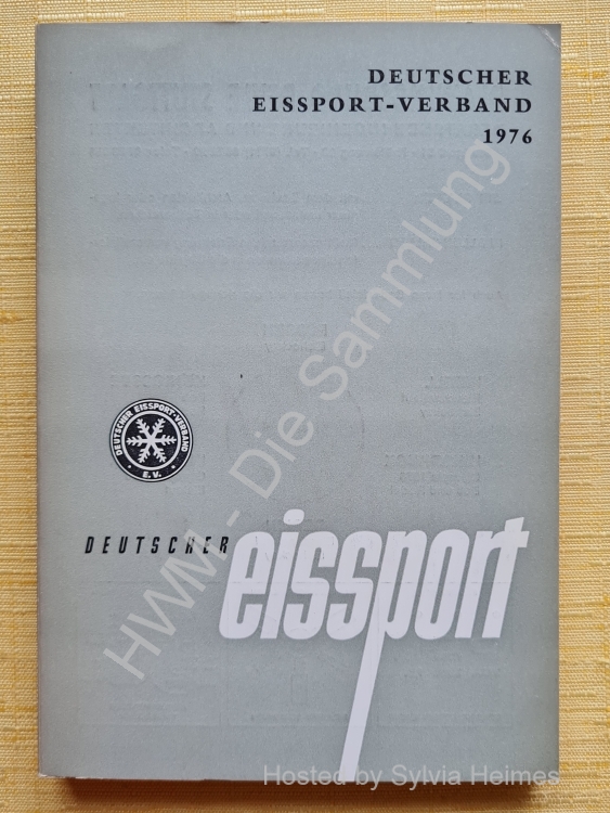 Deutscher Eissport Verband Jahrbuch 1976 / Deutscher Eissport