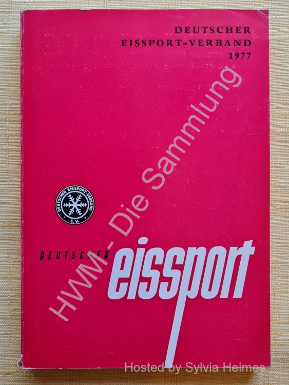 Deutscher Eissport Verband Jahrbuch 1977 / Deutscher Eissport