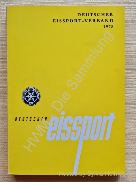 Deutscher Eissport Verband Jahrbuch 1978 / Deutscher Eissport