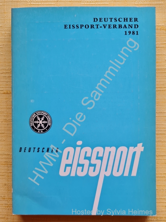 Deutscher Eissport Verband Jahrbuch 1981 / Deutscher Eissport