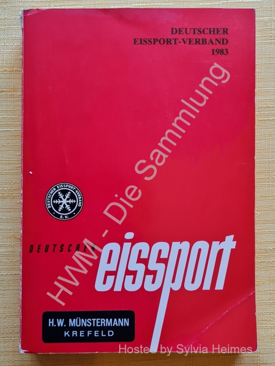 Deutscher Eissport Verband Jahrbuch 1983 / Deutscher Eissport