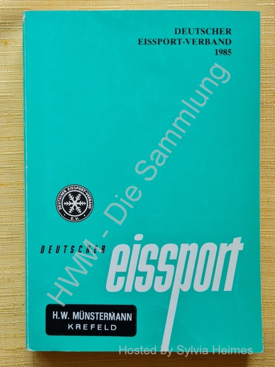 Deutscher Eissport Verband Jahrbuch 1985 / Deutscher Eissport