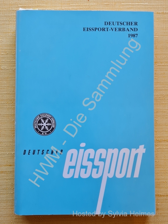 Deutscher Eissport Verband Jahrbuch 1987 / Deutscher Eissport